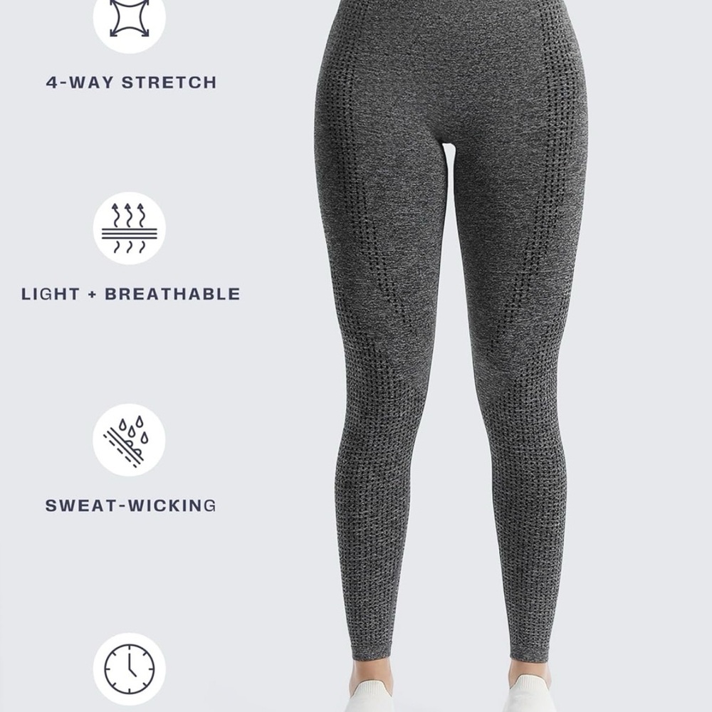 Seamless High-Rise Leggings - Gray
